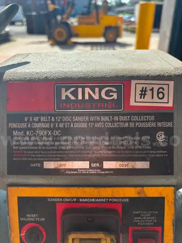 King Belt and Disk Sander #16