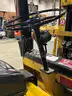 Forklift and Charger Daily worker, small oil drip at mast and a faint clicking at one of the wheels. Batt keeps charge
