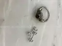 Lot 19:  Ring and Earrings
