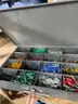 Boxes with Christmas lights