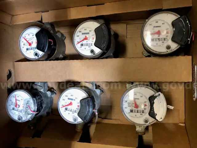 Lot of 160 USED 5/8&#x22; water meters
