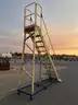 Rolling safety ladder