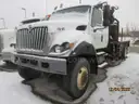 2009 International 7300 FLATDECK Picker Truck - Engine Partially Dismantled
