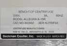Lot of 3 Centrifuges: Beckman Coulter X-12R &#x26; X-15R (401-9)
