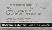Lot of 3 Centrifuges: Beckman Coulter X-12R &#x26; X-15R (401-9)