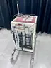 Lot of 8 iCom Ham Radios in Rolling Electronics Case (404-48)