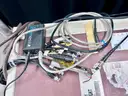 Lot of 8 iCom Ham Radios in Rolling Electronics Case (404-48)