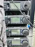 Lot of 8 iCom Ham Radios in Rolling Electronics Case (404-48)