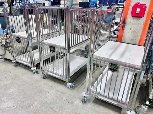Lot of 3 Medical Infant Cribs (404-50)