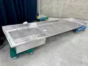 9&#x27; Stainless Steel Counter with Built in Sink (406-83)