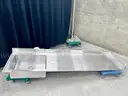 9&#x27; Stainless Steel Counter with Built in Sink (406-83)