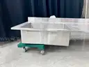 9&#x27; Stainless Steel Counter with Built in Sink (406-83)