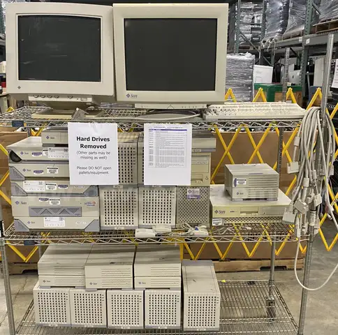Lot of Computer Equipment: Misc. Sun Microsystems (Hard Drives Removed) (407-14)