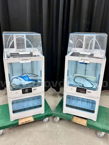 Lot of 2 Ultimaker S5 3D Printers, Material Stations &#x26; Air Managers (408-18)