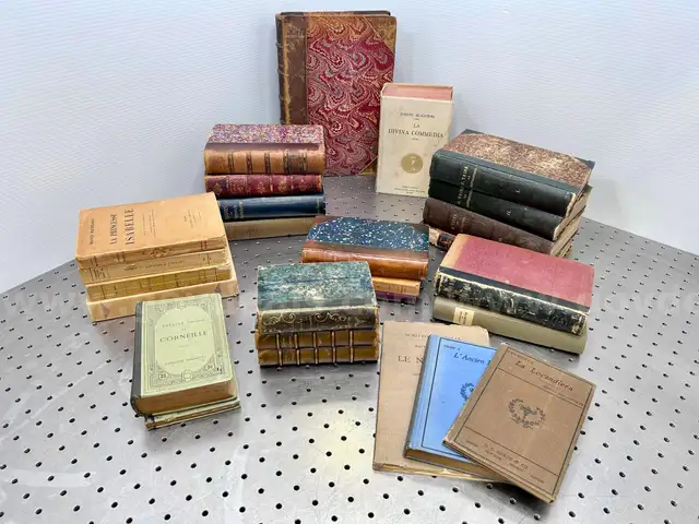 Lot of Antique Foreign Language Books (408-13)