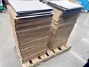 Lot of LVT Floor Tiles: 32+ Cartons of Mannington Mills 18&#x22; x 18&#x22; &#x22;Ceramic Emboss&#x22; Flooring (408-20)