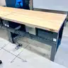 Lot of 8 Workbenches: Global Industrial Butcher Block Top Workstations (408-25)