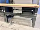 Lot of 8 Workbenches: Global Industrial Butcher Block Top Workstations (408-25)