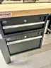 Lot of 8 Workbenches: Global Industrial Butcher Block Top Workstations (408-25)