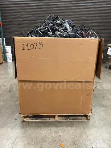 Gaylord of Wires, Cords and Cables, Gross Weight 1102 lbs. (410-31)