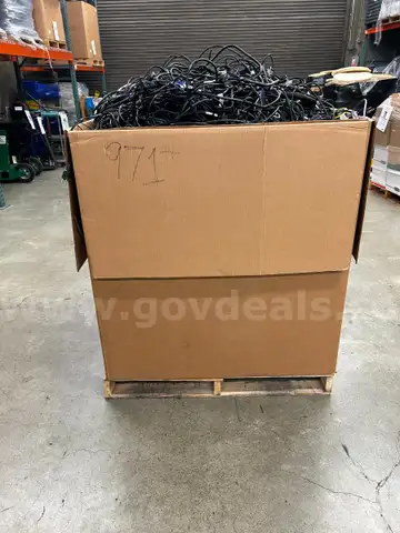 Gaylord of Wires, Cords and Cables, Gross Weight 971 lbs. (410-69)