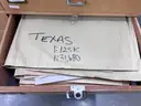 Wood Map Cabinet with Maps (410-68)