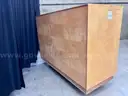Wood Map Cabinet with Maps (410-68)
