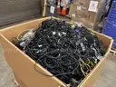 Gaylord of Miscellaneous Wires and Power Adapters, Gross Weight 1015 lbs. (413-66)