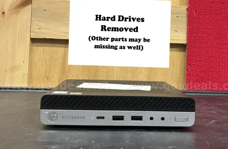 Lot of 16 Computers: HP EliteDesk 800 G3 Mini (Hard Drives Removed) (414-28)