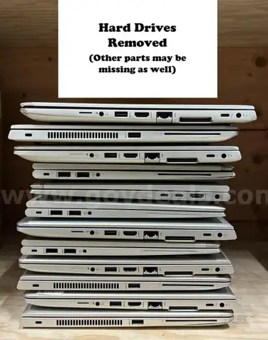 Lot of 12 Laptops: i5 & i7 HP EliteBook 840 (Hard Drives Removed) (414-29)