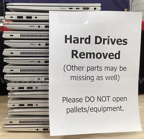 Lot of 15 Laptops: i5 HP EliteBook 840 (Hard Drives Removed) (414-38)