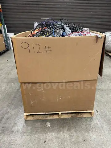 Gaylord of Misc. Wires & Power Adapters, Gross Weight 912 lbs. (416-34)