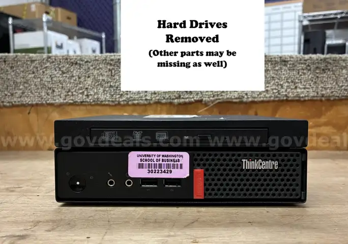 Lot of 12 Computers: Lenovo i5 ThinkCentre M710Q (Hard Drives Removed) (415-11)