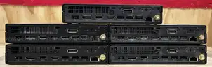 Lot of 5 Computers: Lenovo i7 (Gen10-11) ThinkCentre Mini (Hard Drives Removed) (415-29)