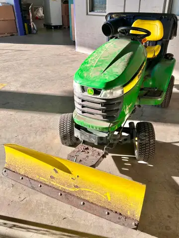 Lawn Tractor: John Deere X300 Tractor w/ Plow - For Parts or Repair (417-11)