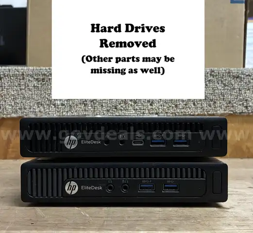 Lot of 17 Computers: HP EliteDesk 800 G1/G2 Mini (Hard Drives Removed) (418-12)