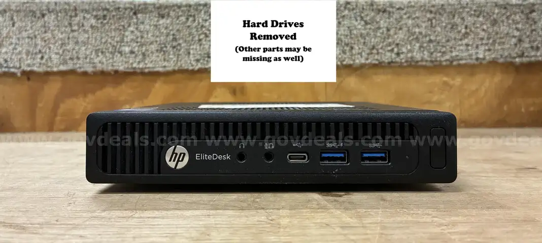 Lot of 16 Computers: HP EliteDesk 800 G2 Mini (Hard Drives Removed) (418-20)