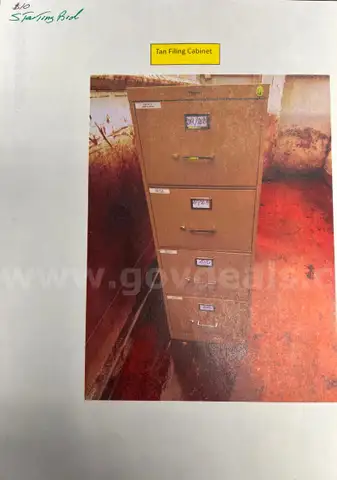 Tan Filing Cabinet