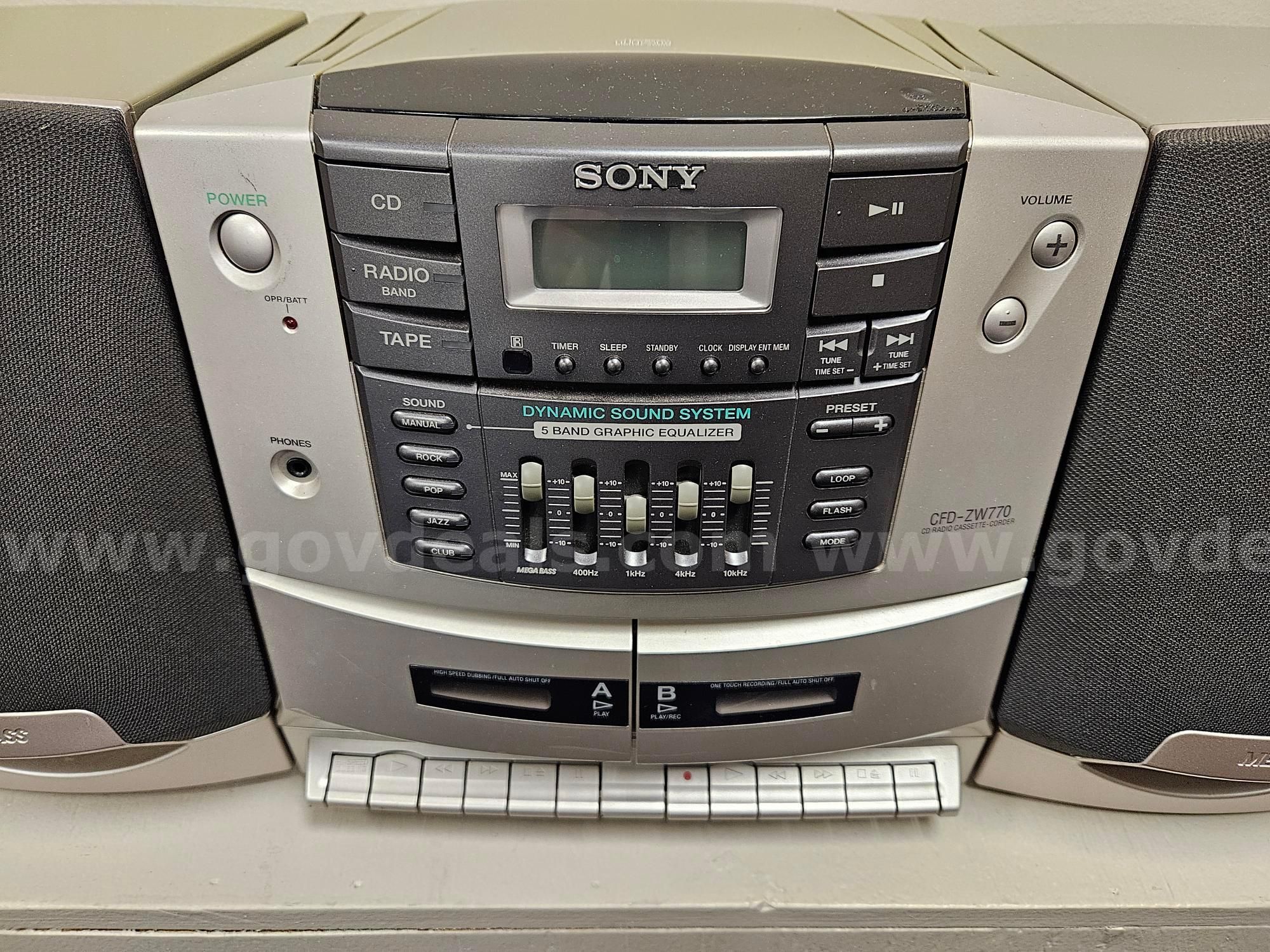 Sony CFD-ZW770 Boom Box / Radio | AllSurplus