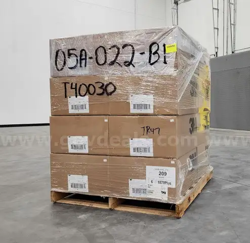 (42-Pallets) New/Unused, 3M N95 Masks, Model 1870+ (Total Cases: 650; Total N95 Masks: 286,000) 1 Pallet of ZY N95 Masks
