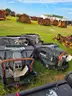 LOT OF 4 SALT DOGG TAILGATE SAND SPREADERS