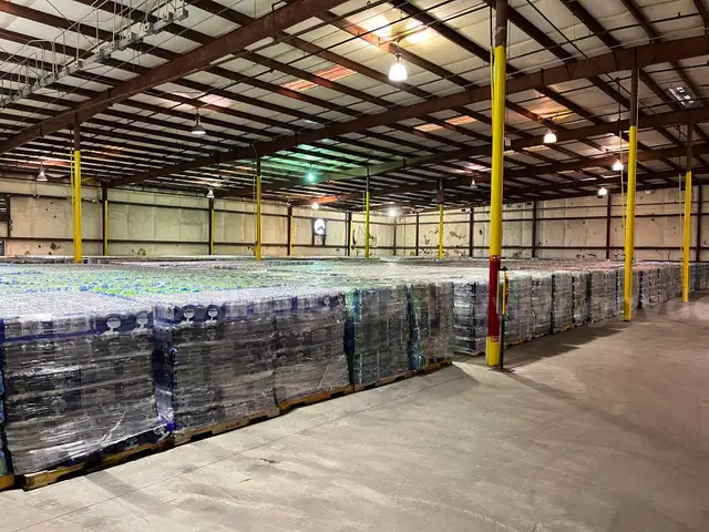 5 Pallets of Bottled Water (84 Cases per pallet 24 half liter bottles per case)