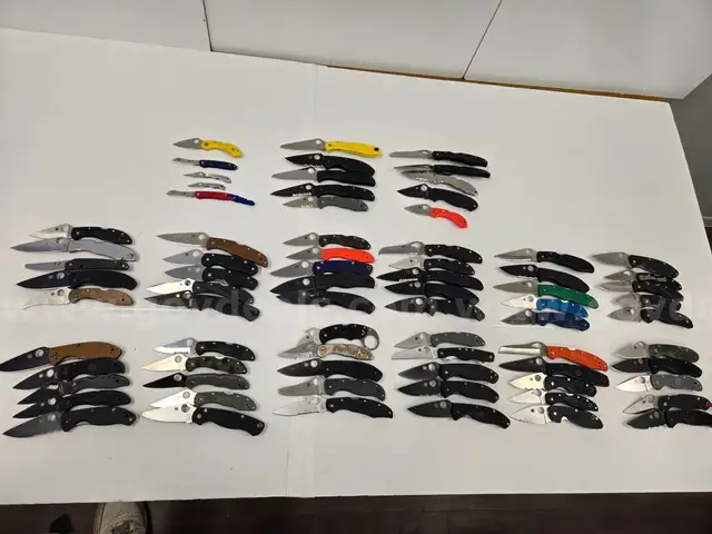 Lot of Spyderco Knives  (Approx 75)