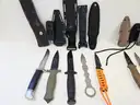 Lot of Misc. Straight Edge and Folding Knives (Approx 122)