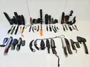 Lot of Misc. Straight Edge and Folding Knives (Approx 122)