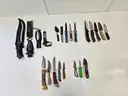 Lot of Misc. Straight Edge and Folding Knives (Approx 63)