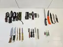 Lot of Misc. Straight Edge and Folding Knives (Approx 73)