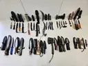 Lot of Misc. Straight Edge and Folding Knives (Approx 73)