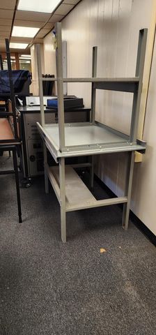 2 Gray Steel Tables | GovDeals