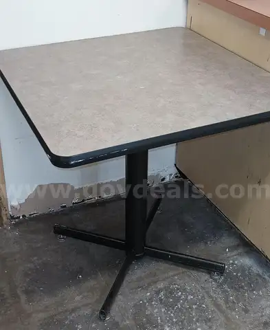 1 Square Pedestal Table